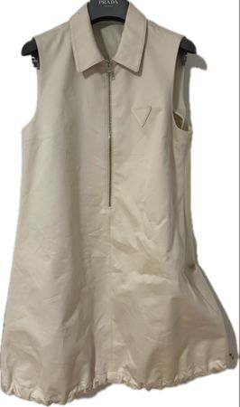 Prada Kleid – Creme – ärmellos – Gr. 40 Original Prada Kleid