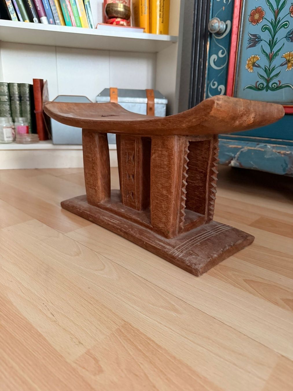 Hocker: Ashanti Hocker aus Ghana länge 37.5/ höhe 22.5/ breite 17.5 – Gebraucht aus Laufen von van_6252 1
