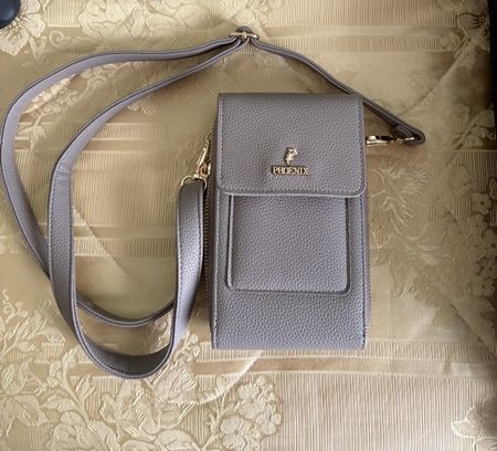 Handytasche beige Kunstleder neu mit Schultergurt