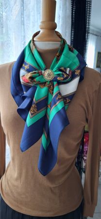 Foulard Vintage en soie