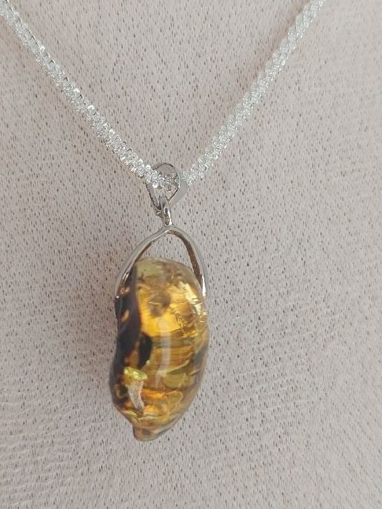 Mineralien & Heilsteine: 💚 Grüner Bernstein Herz Anhänger ✨ – Neu (gemäss Beschreibung) aus St. Gallen von Ammora 5
