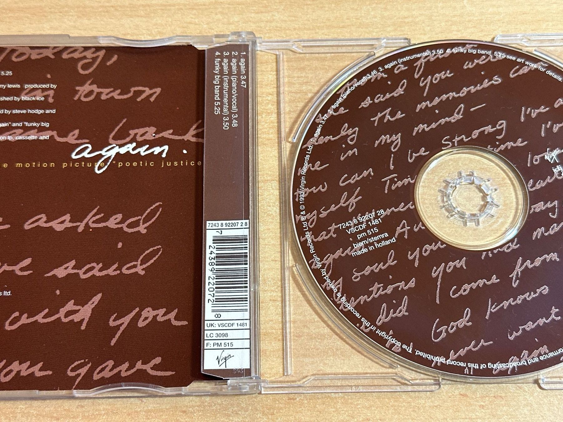 CD: Janet Jackson – Again - Maxi  Single CD – Usato da Rikon im Tösstal venduto da Alpenmutz 1