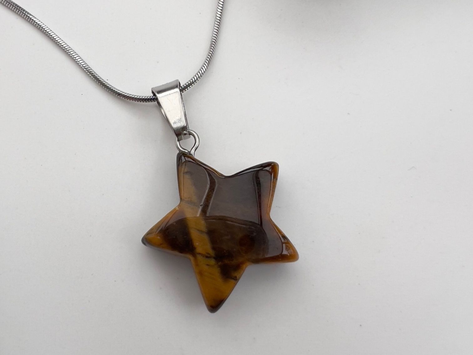 Ciondoli: Pendentif étoile en oeil de tigre – Nuovo e nell'imballaggio originale da Pully venduto da sunaddict