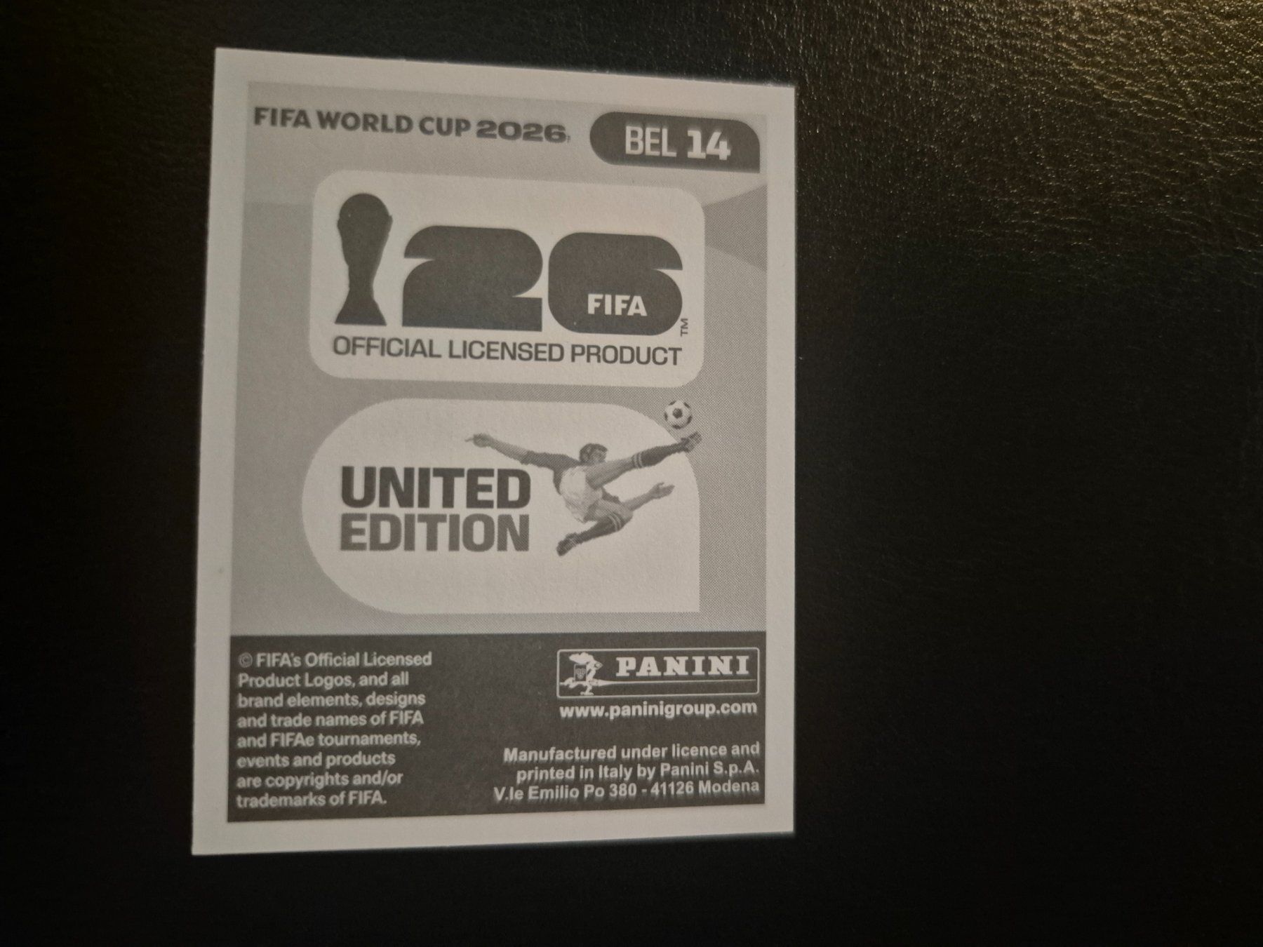 Panini Carte collezionabili: Panini WM 26 BEL 14 – Nuovo (secondo la descrizione) da Rorschacherberg venduto da AJ3108 1