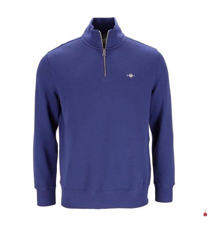 Gant Pullover mit Reissverschluss Blau Gr. L - Neu