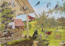 Plakat „Biodiversität und Lebensräume – Bauernhof“ (2007)