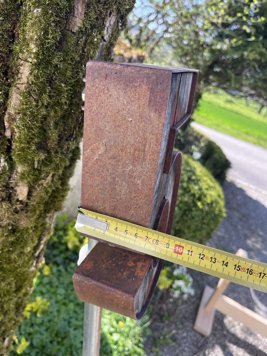 Insegne: Hausnummer 5 Eichenholz / Stahl – Usato da Aarau Rohr venduto da frey85 3