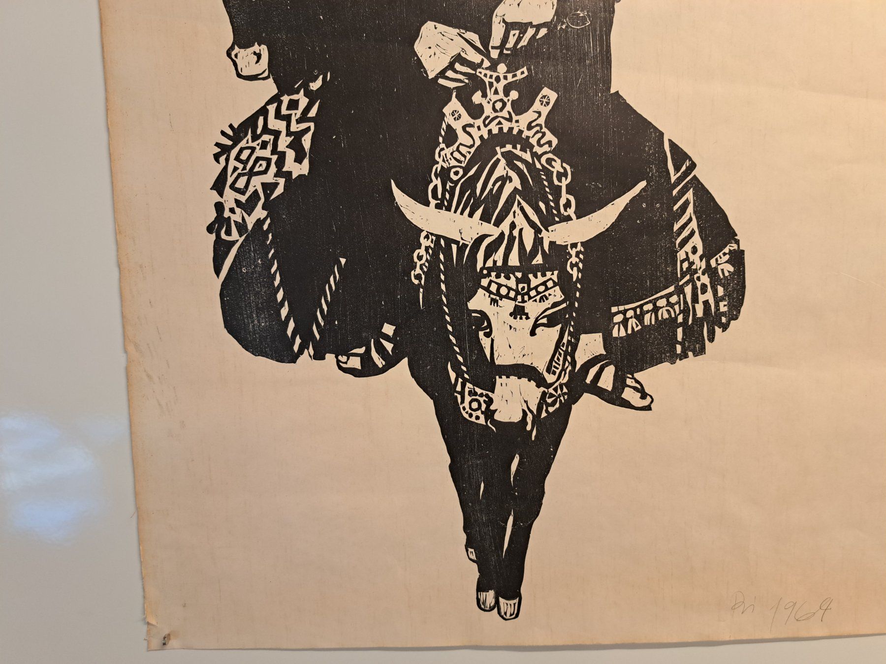 Xilografie: Holzschnitt Litho signiert/ Kunstobjrkt Bild – Usato da Belp venduto da deal-now 2