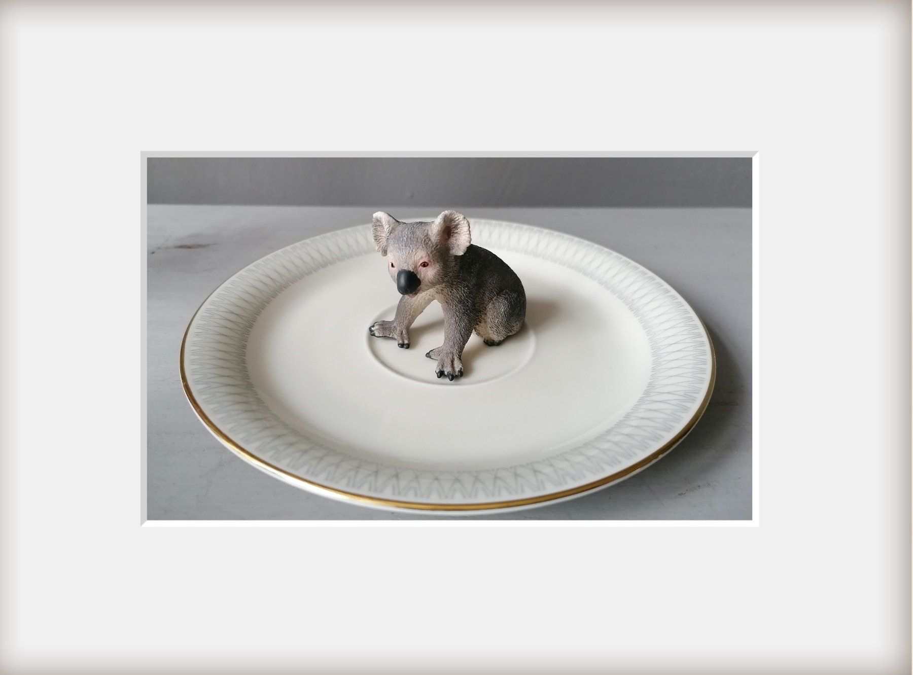 Tutte le decorazioni: Vintagetellerchen mit  Koala von Schleich – Usato da Wallisellen venduto da Muggeli1970