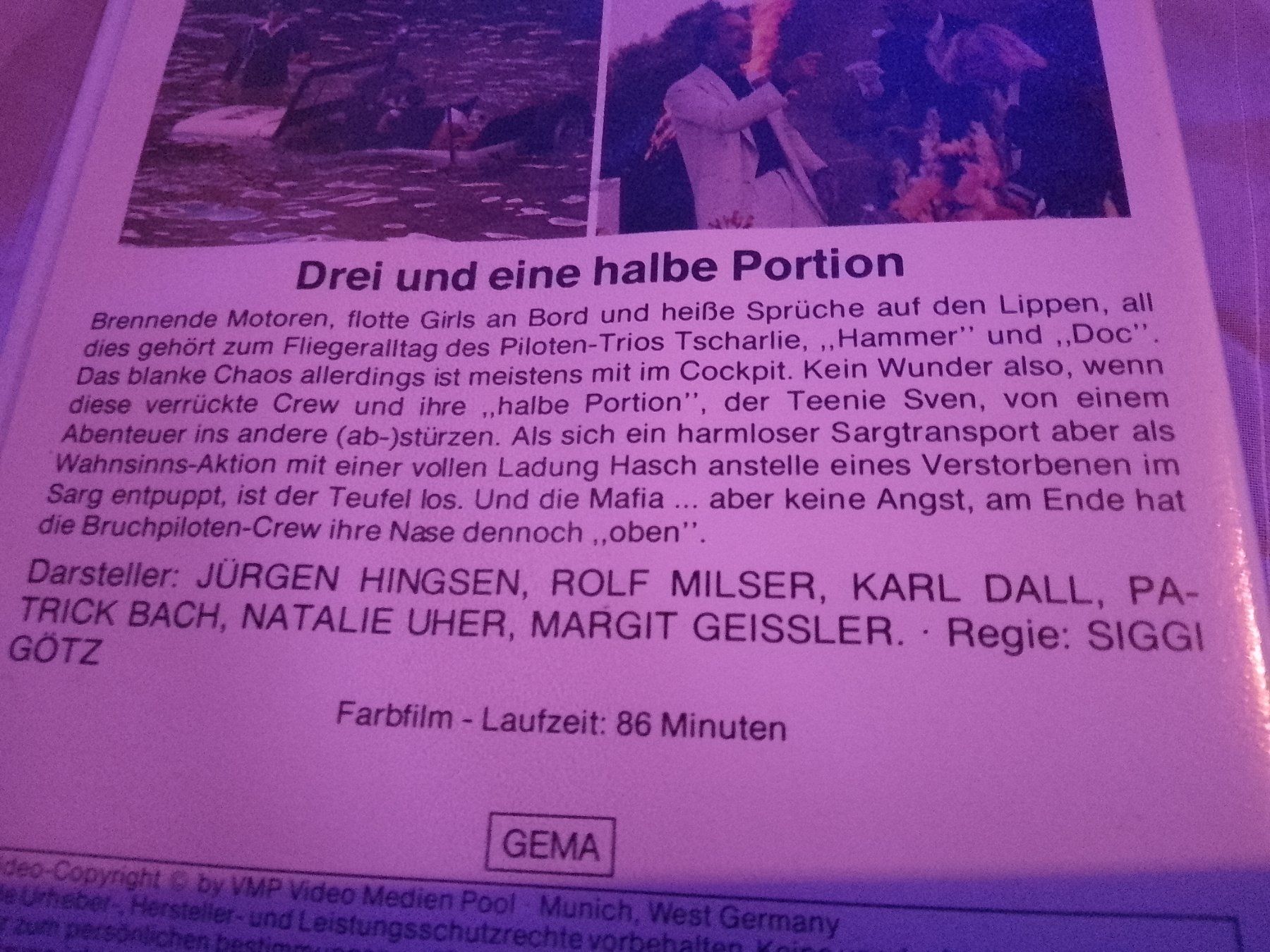 Tutti i VHS: Drei und eine halbe Portion  VHS VMP 5274 – Usato da Remetschwil venduto da Privatflohmi 2
