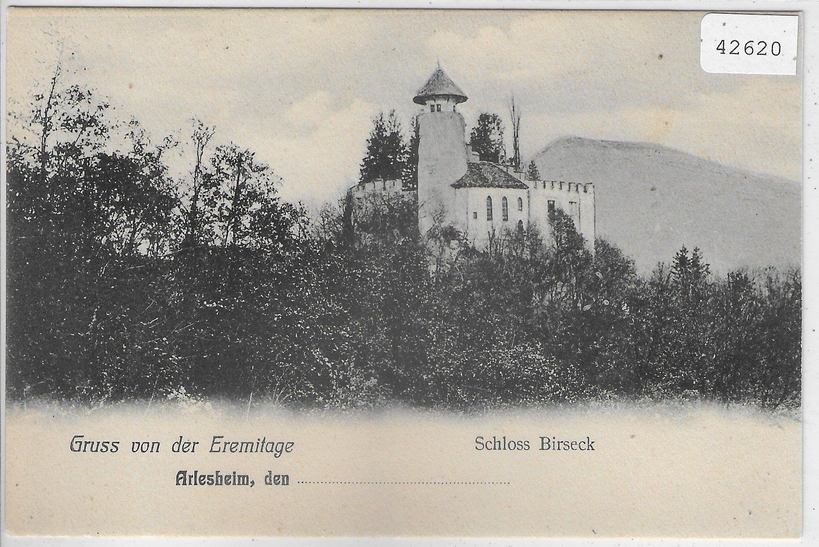 Cartoline postali: Gruss von der Eremitage - Schloss Birseck - Arlesheim – Usato da Ettingen venduto da Kartenplanet