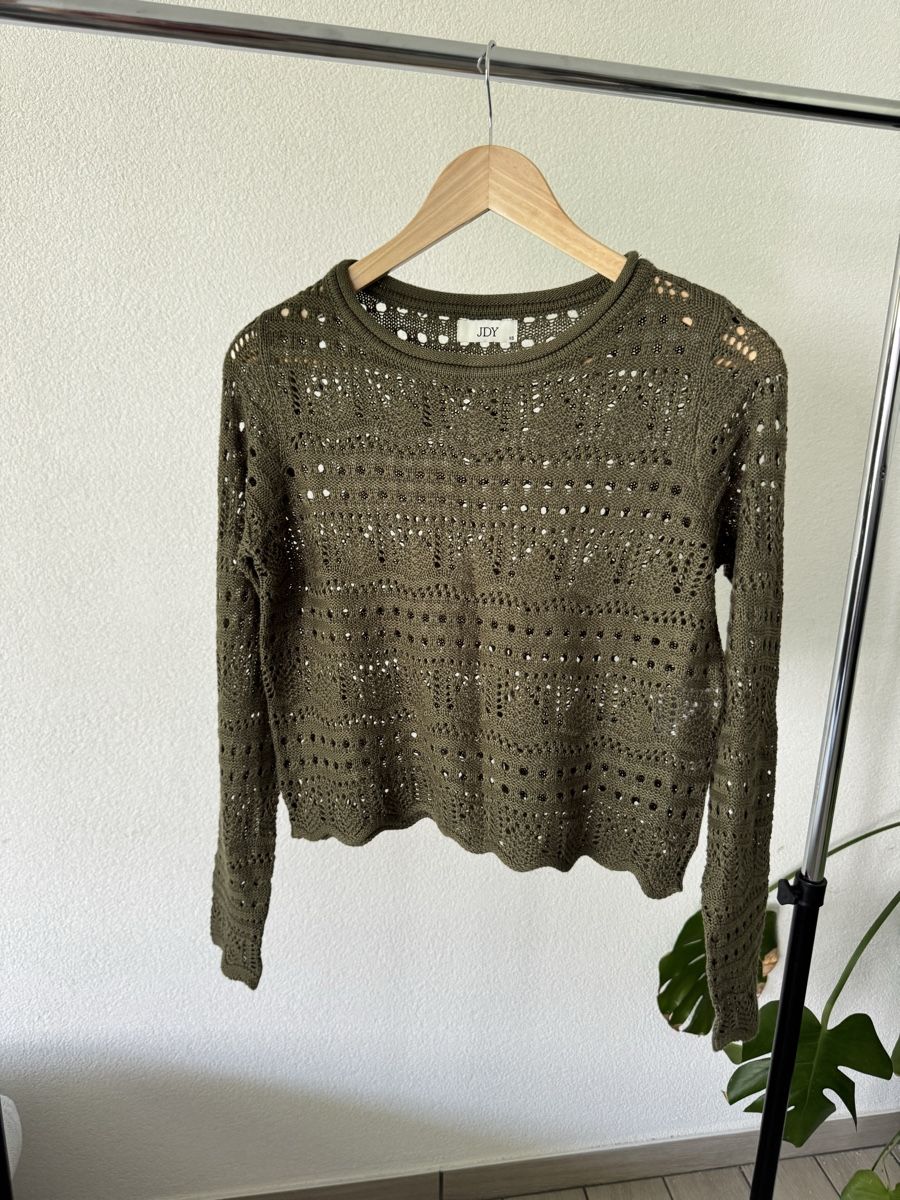Maglioni & Felpe: Khakifarbener Strickpullover von JDY, XS – Nuovo (secondo la descrizione) da Granges VS venduto da rvn