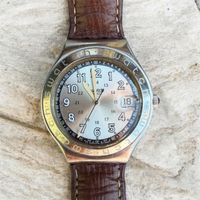 Vintage 98’ Swatch Happy Joe Silver Watch