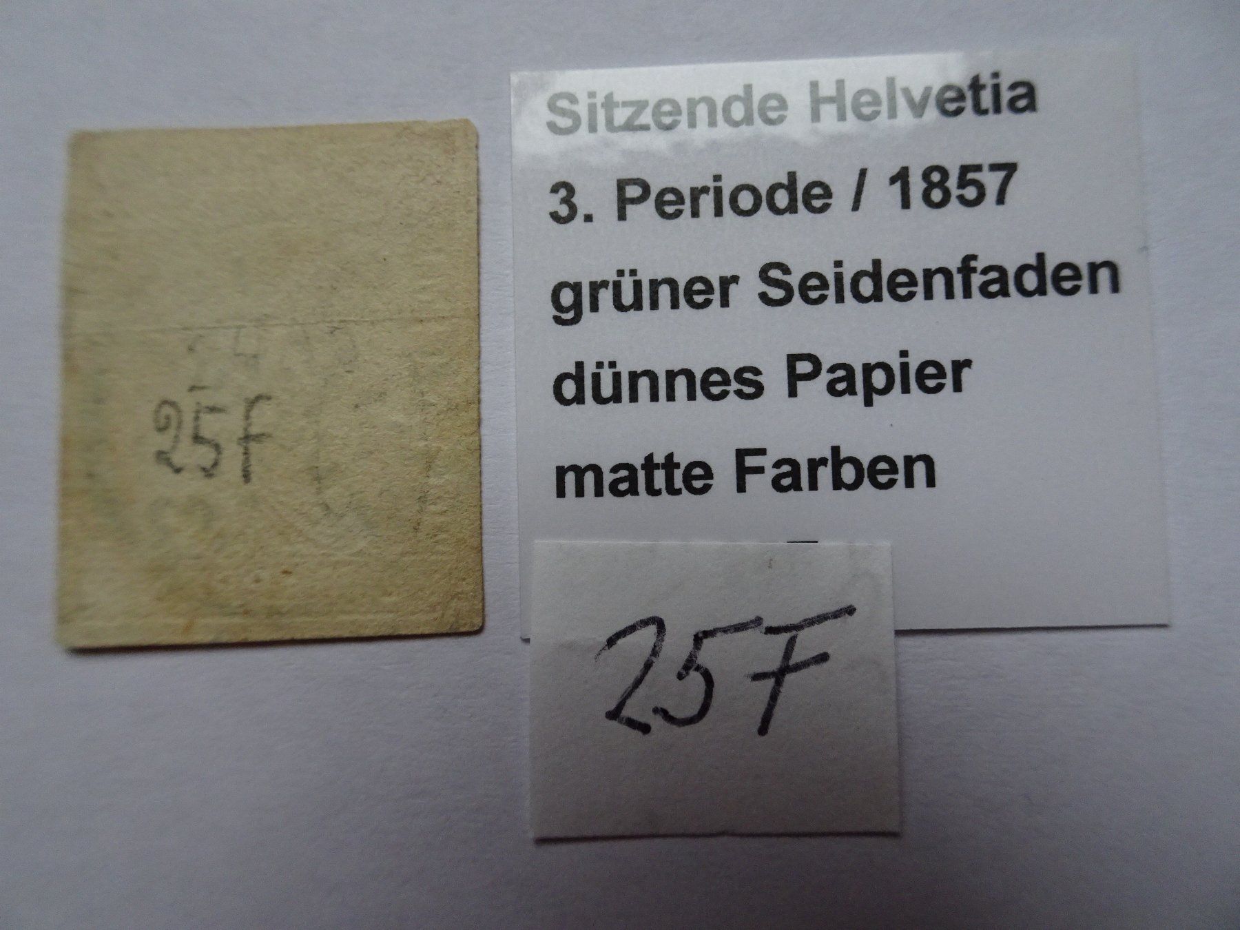 Tutti i francobolli: 20er Strubel  25F – Usato da Aadorf venduto da Chnorli-Furz 1