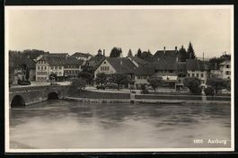 AK Aarburg, Uferpartie mit Cafe Central