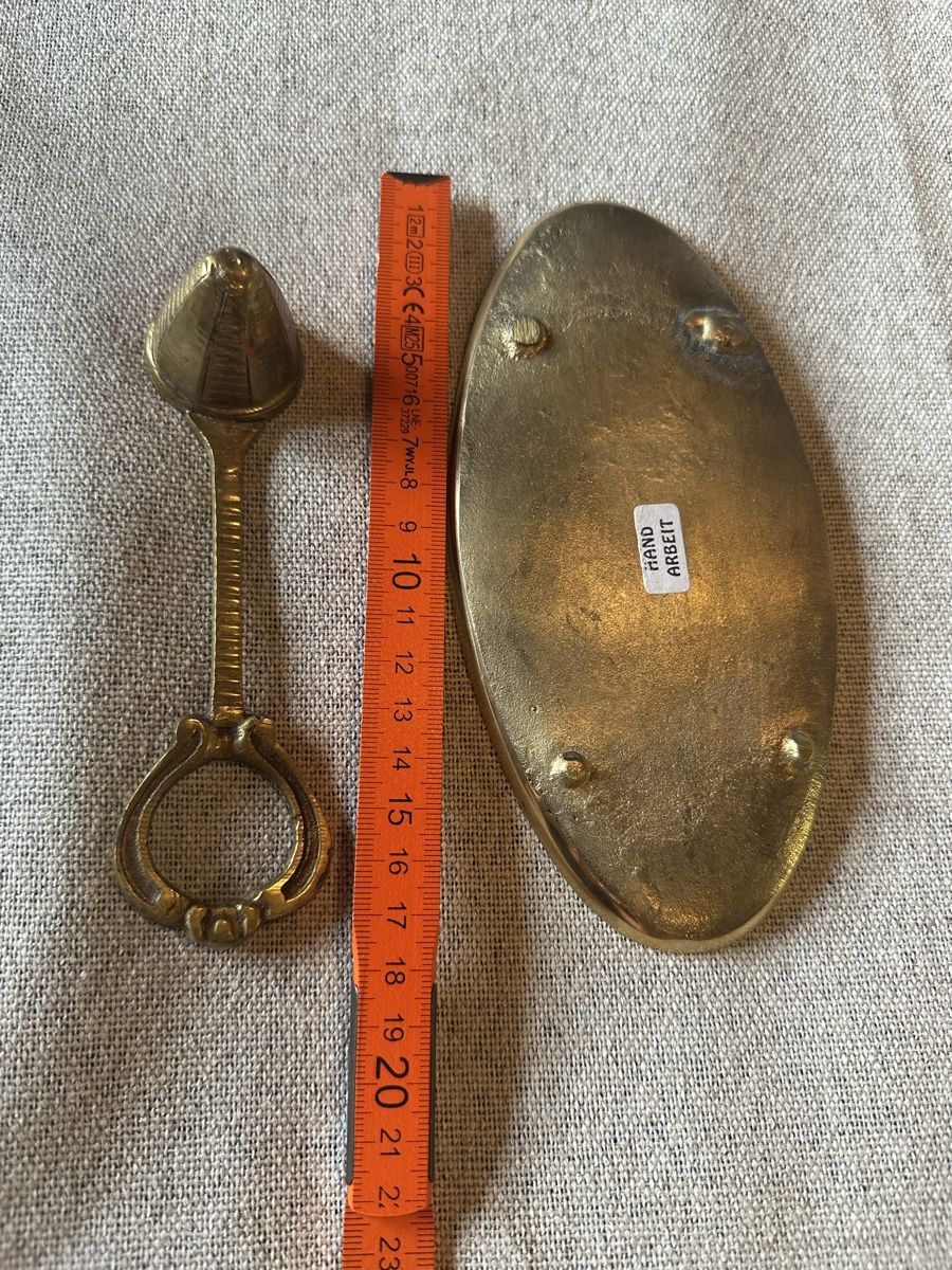 Piatti: Edles Set aus massivem Messing – Echtes Kunsthandwerk – Nuovo (secondo la descrizione) da Märstetten venduto da chr_k789 3
