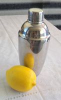 Grosser Vintage Shaker Edelstahl Alessi Stil