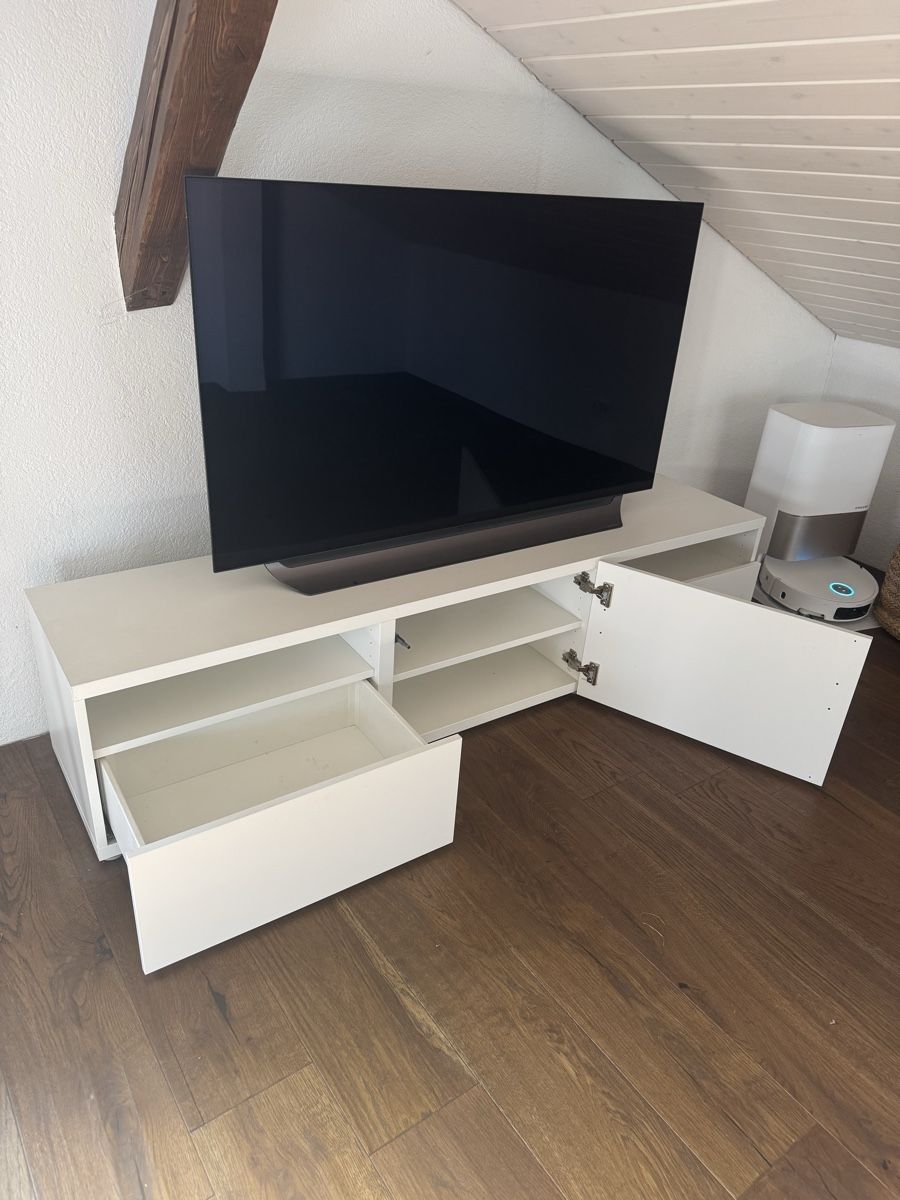 Mobili TV: Weiss TV-Möbel mit viel Stauraum – Usato da Fehraltorf venduto da portas6 2