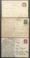 DEUTSCHES REICH: 3 Postkarten aus 1874–1942