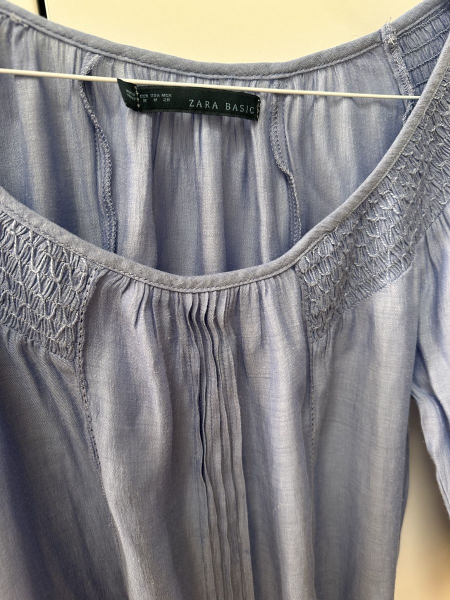 Zara Camicette: Zara Basic Damen Bluse, hellblau, Gr. M, Top Zustand! – Usato da Rothenburg venduto da wer_g9fd 2