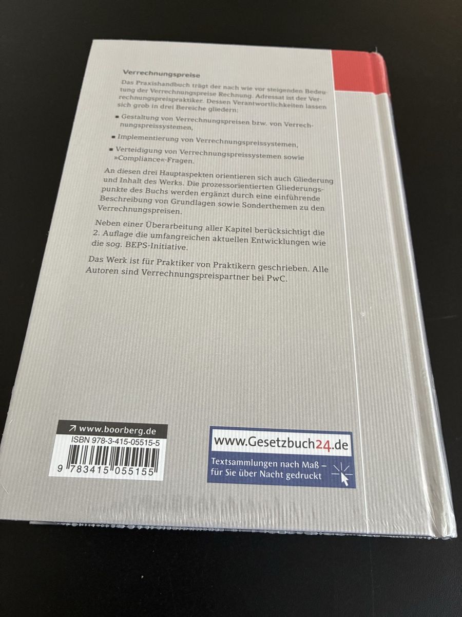 Libri: Verrechnungspreise 2. Auflage – Nuovo e nell'imballaggio originale da Unterengstringen venduto da Cipsi 1