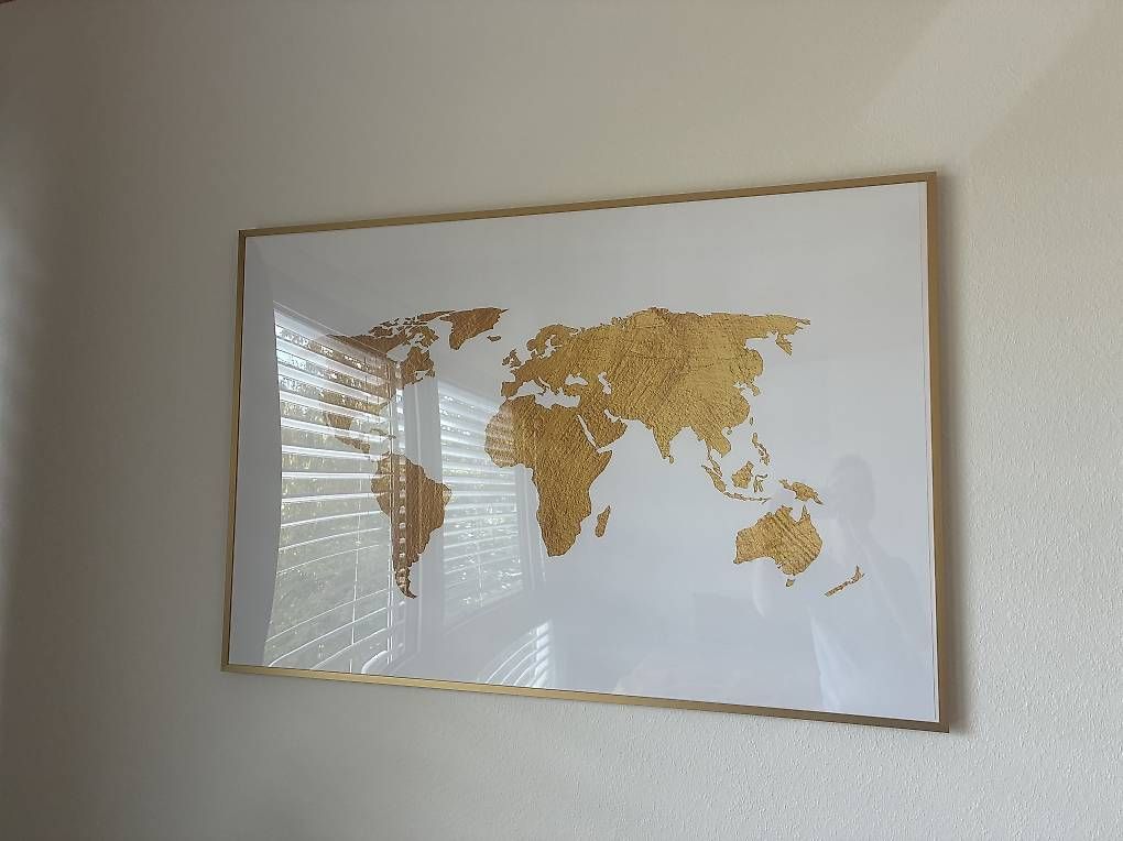 Ikea Cornici: Ikea Lomviken Bilderrahmen Metall Gold 61x91 Deko – Usato da Pratteln venduto da pet_7l7y