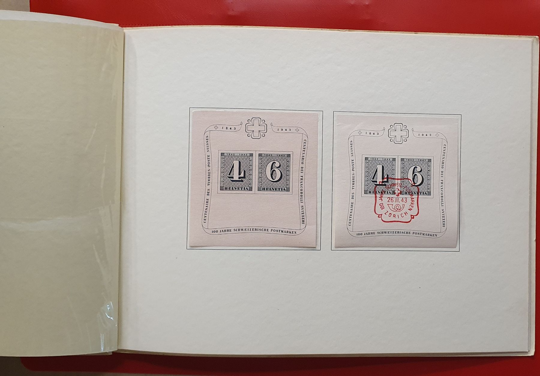 Tutti i francobolli: 1943 PTT Geschenkheft, mit 258,W14,W16 – Usato da Kreuzlingen venduto da Rschweiz1 4