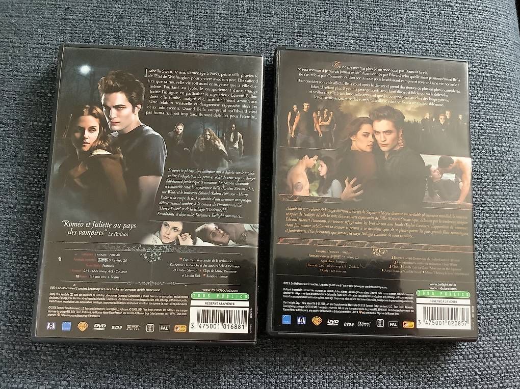 Tutti i DVDs: DVD Twilight chapitre 1 ou 2 Fascination Ou Tentation – Usato da Icogne venduto da luna.16 1