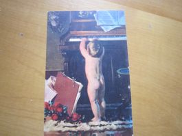 No 7 Postkarte Kind mit Piano 1921 Stempel Luzern