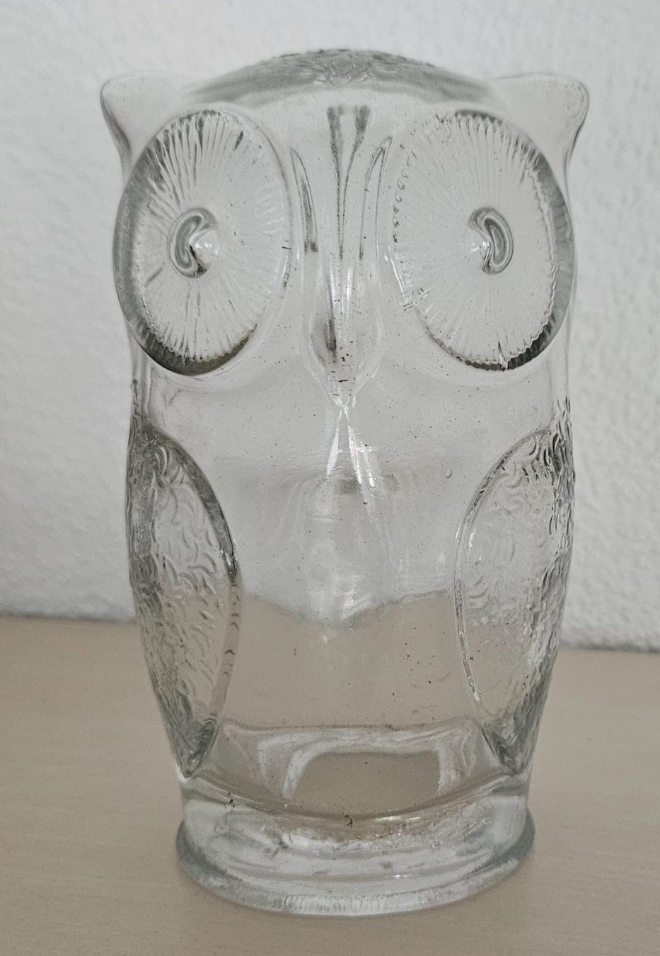Salvadanai: Vintage Glas Eule als Kässeli – Usato da Weinfelden venduto da heibo02