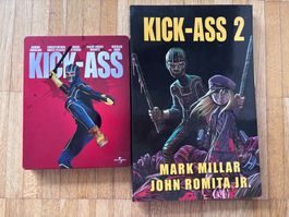 KICK ASS PACK:KICK ASS (Bluray-Steelbook)/KICK ASS 2 (Comic)