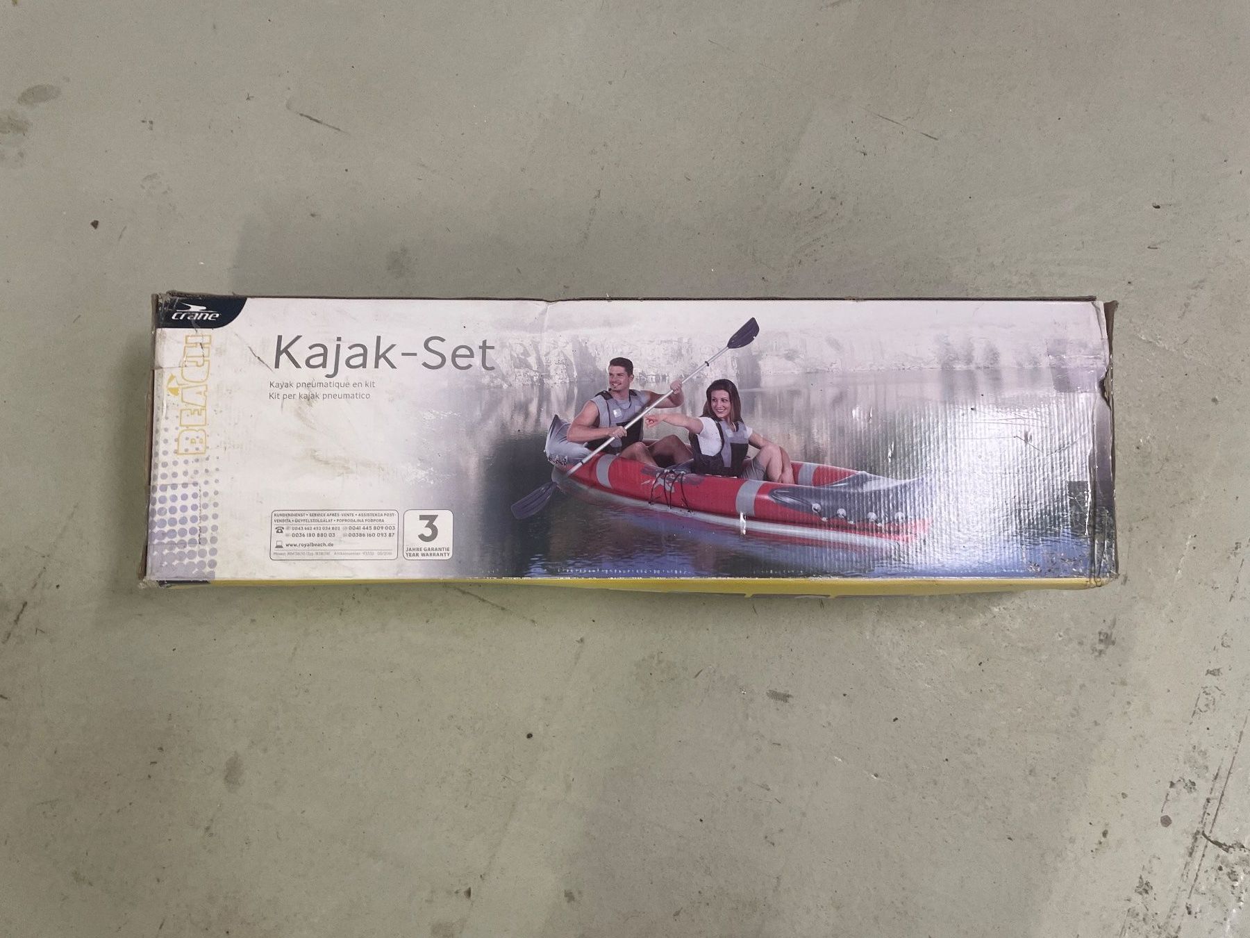 Barche: Kajak Set Boot Schiff Paddelboot Wasserfahrzeug – Nuovo (secondo la descrizione) da Giebenach venduto da Toto222 5