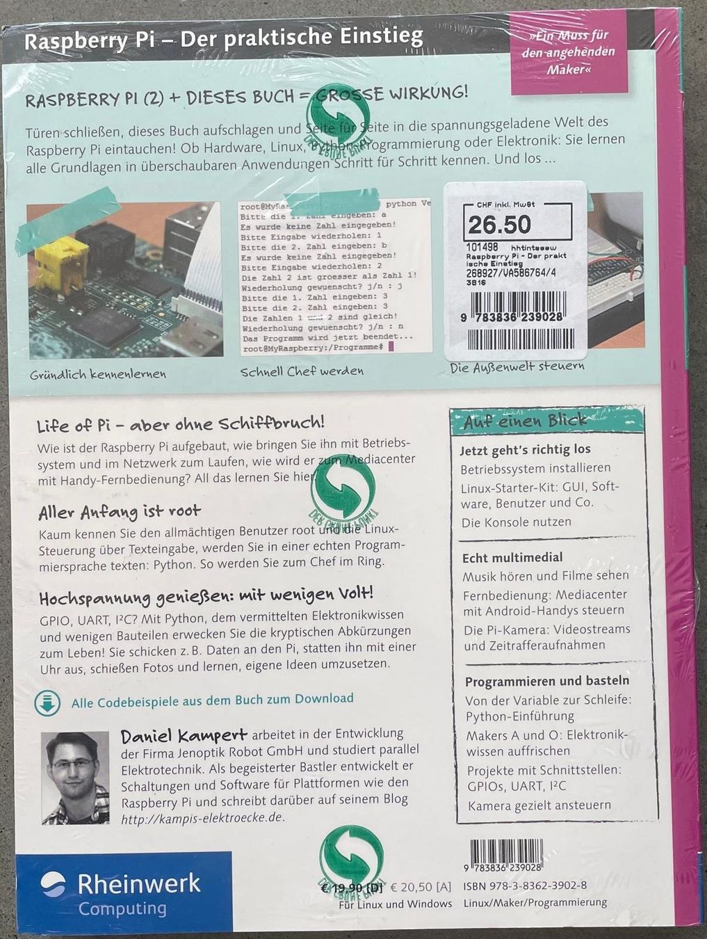 Libri: Raspberry Pi – Der praktische Einstieg, Neu – Nuovo e nell'imballaggio originale da Seewen SZ venduto da Timekeeper 1