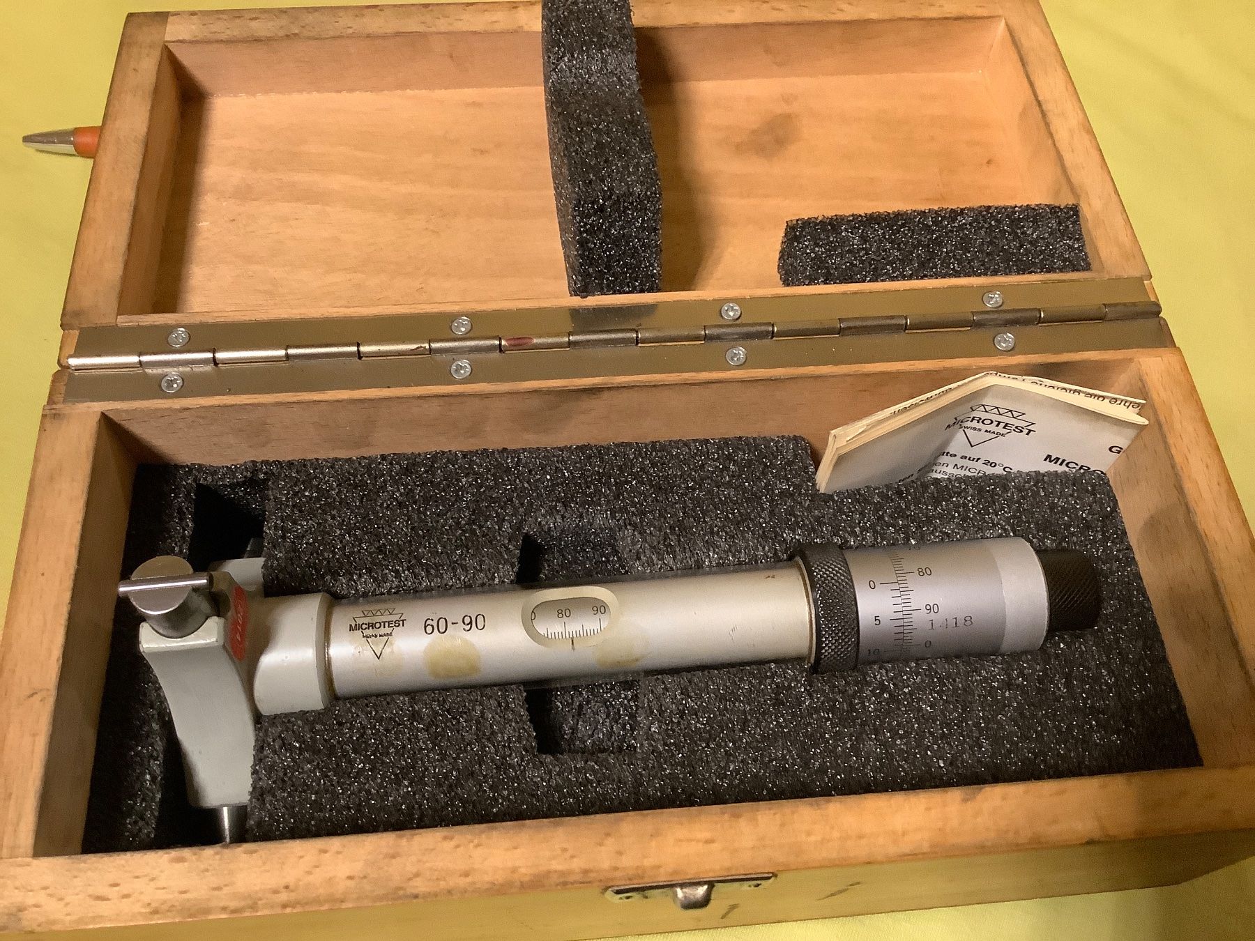 Misurare: MICROTEST Mikrometer Innenmessschraube 60-90mm, SWISS MADE – Usato da Widnau venduto da frohsinn7 1