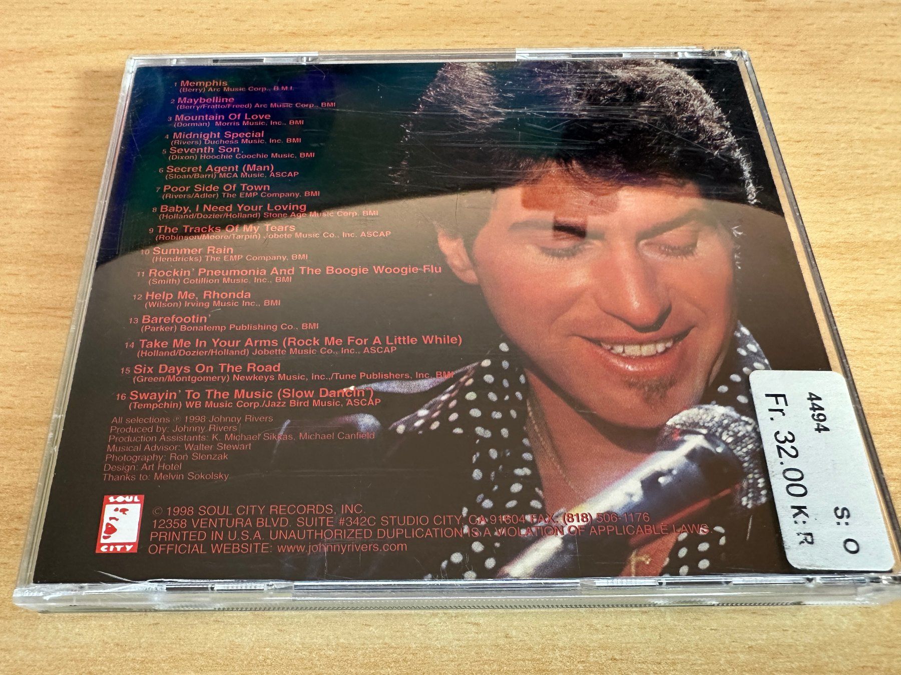 CDs: Johnny Rivers – Greatest Hits – Gebraucht aus Rikon im Tösstal von Alpenmutz 1