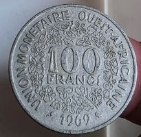 WEST AFRICA 100 FRANCS 1969