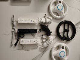 Nintendo Wii Zubehör Set - 6x Controller + 3 Lenkräder🎮 TOP