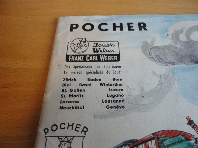 Pocher Modellini di ferrovie: Pocher Katalog 1962/63 – Usato da Wittenwil venduto da trixmartin 1