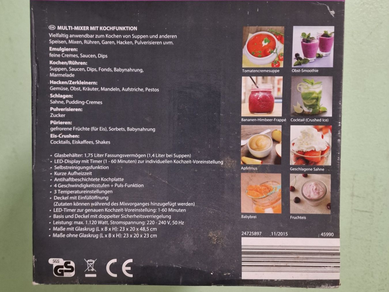 Elettrodomestici da cucina: Multi-Mixer mit Kochfunktion, neu und originalverpackt – Nuovo e nell'imballaggio originale da Zürich venduto da 4kids 3