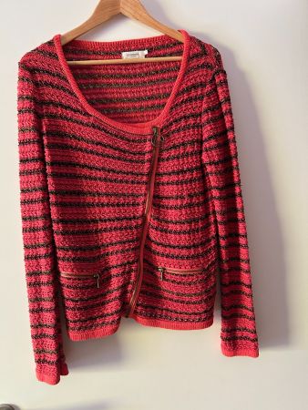 Damen Strickjacke mit Reissverschluss Grösse 42