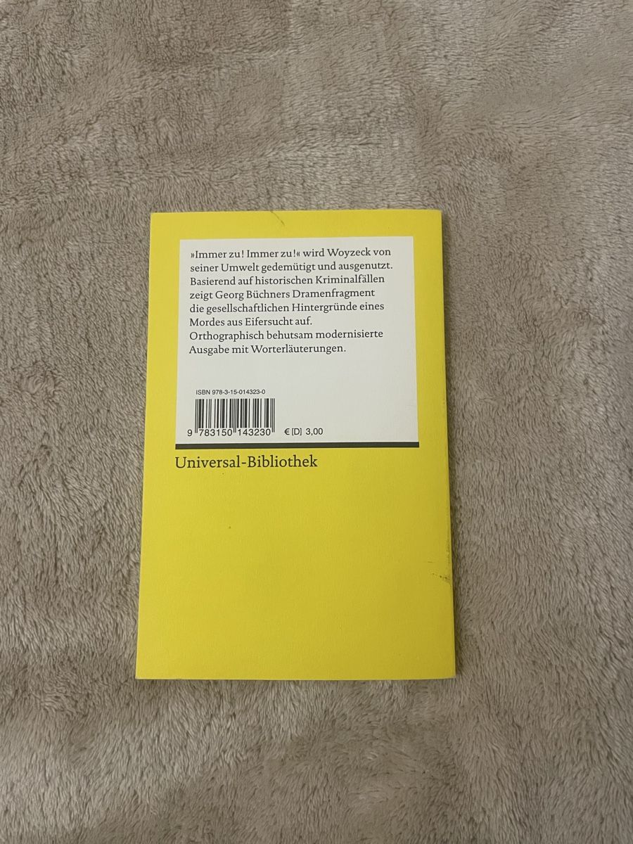 Libri: Georg Büchner - Woyzeck – Nuovo (secondo la descrizione) da Zürich venduto da estela22 2