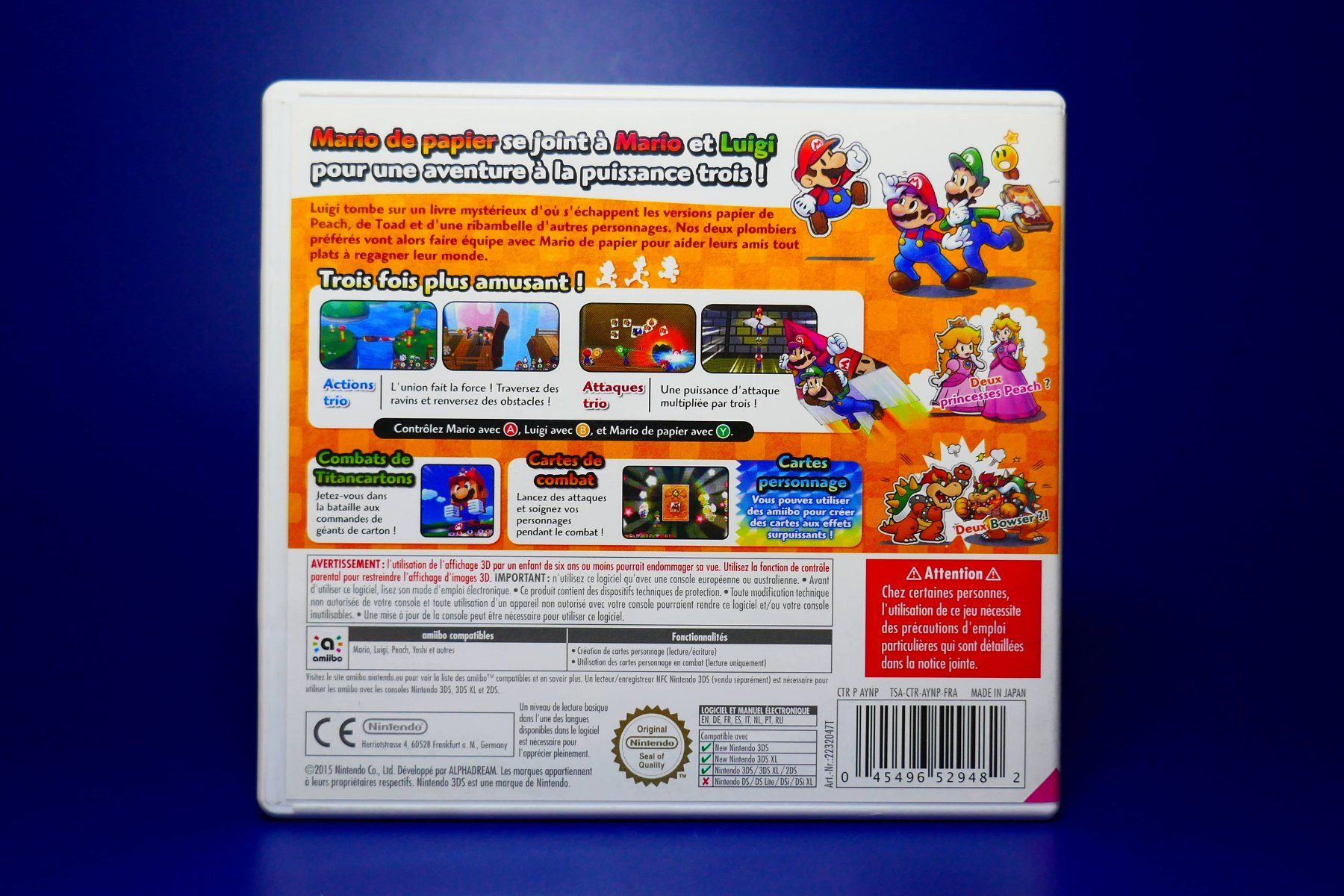 Nintendo Giochi: Mario & Luigi : Paper Jam Bros. - Nintendo 3DS – Usato da Vuarrens venduto da Espace-Retro 3
