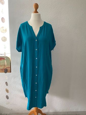 Original Laura Torelli Viskose/Leinen Kleid  in Gr. L
