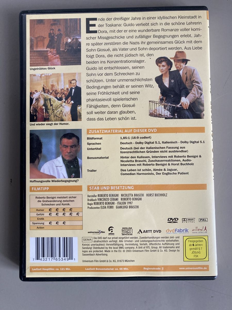 Tutti i DVDs: Das Leben ist schön – Usato da Hölstein venduto da Uhriella 1