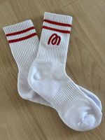 More Socken rot/weiss, Grösse unbekannt, neu