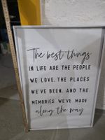 Inspirierendes Wandbild mit Zitat, Top Zustand!