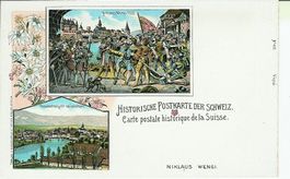 Solothurn SO Historische Litho Niklaus Wengi 1900 Guggenheim