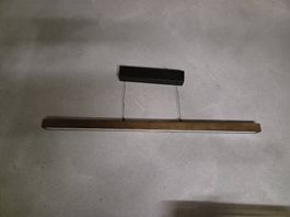 Globo Olivus LED-Pendelleuchte Holzoptik 