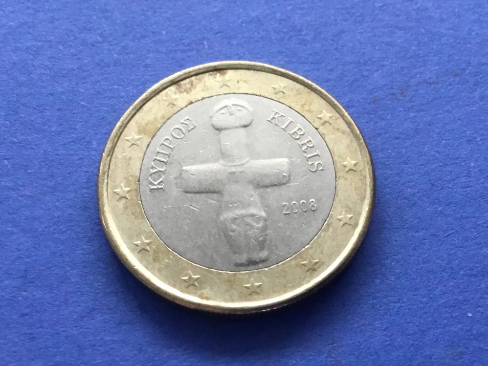 Tutti le monete: 1 Euro ZYPERN 2008 VZ – Usato da St. Margrethen SG venduto da alfapeugeot10