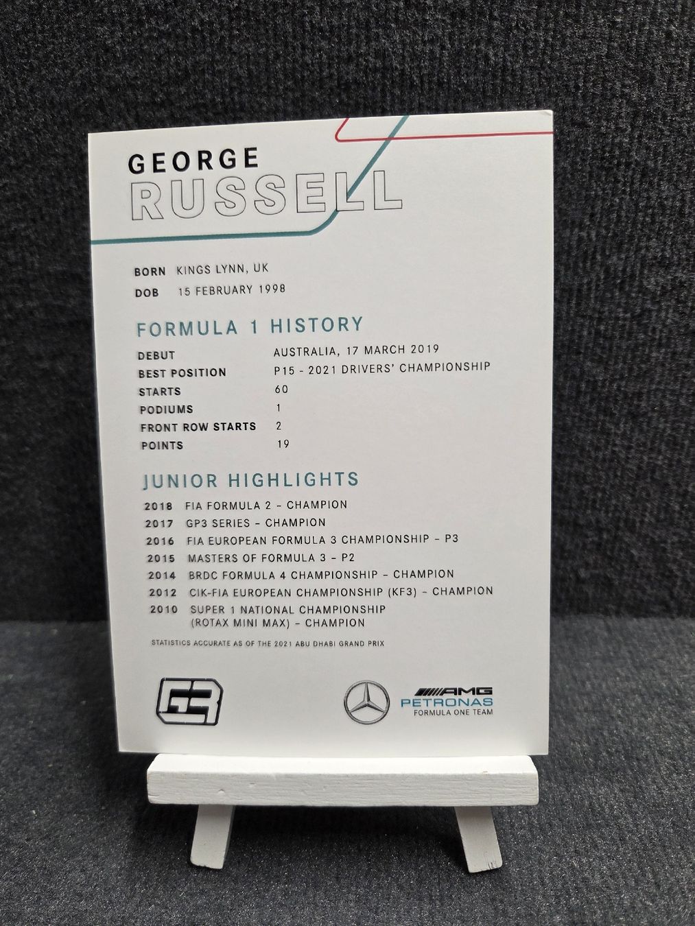 Autogramme: Kopie George Russell Autogramm  – Gebraucht aus Wetzikon ZH von AmacherM 1